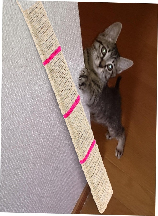CORHAD Sisal Cat Scratcher Hanging Pad Random Color for Corners Durable Scratch Mat for Cats Healthy Outlet for Natural Instincts Keeps Cats Entertained and Engaged - Image 3